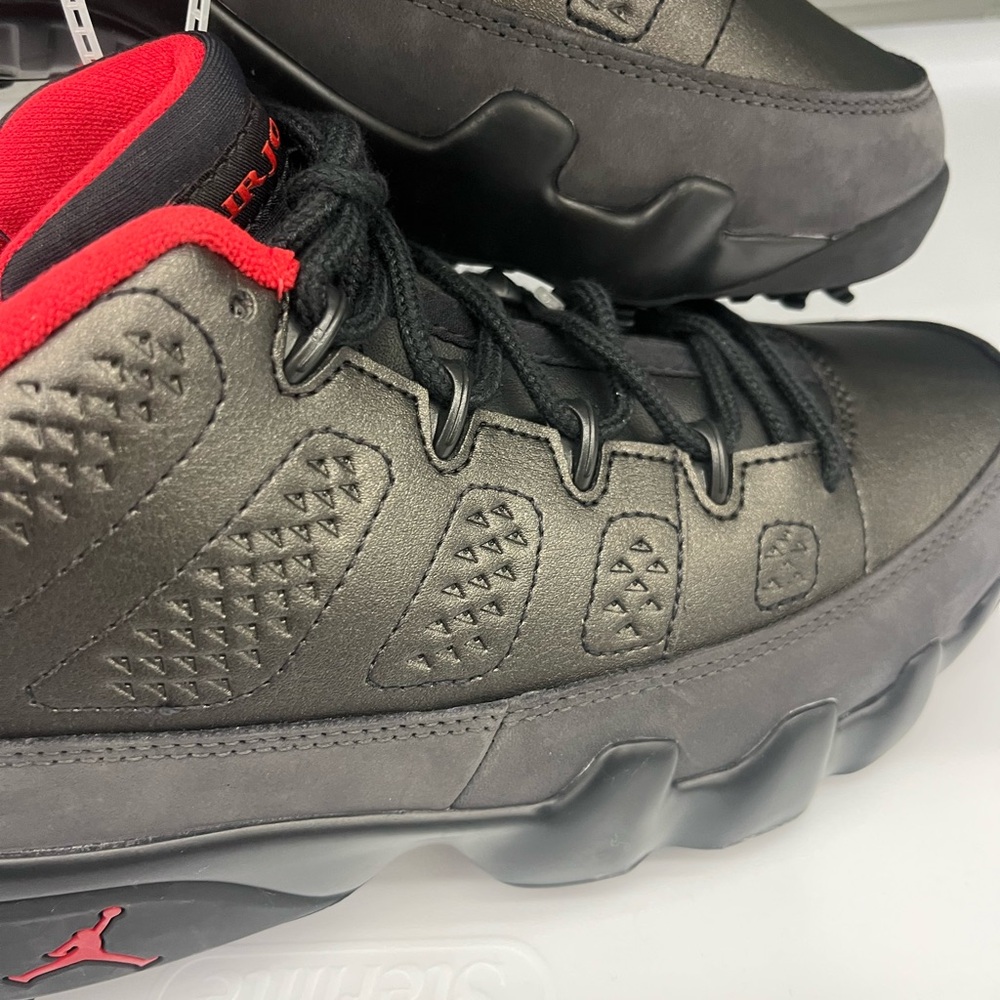 Nike Jordan 9 low hold “charcoal” golf fj5934-002 Sneakers new no box - Picture 2 of 10